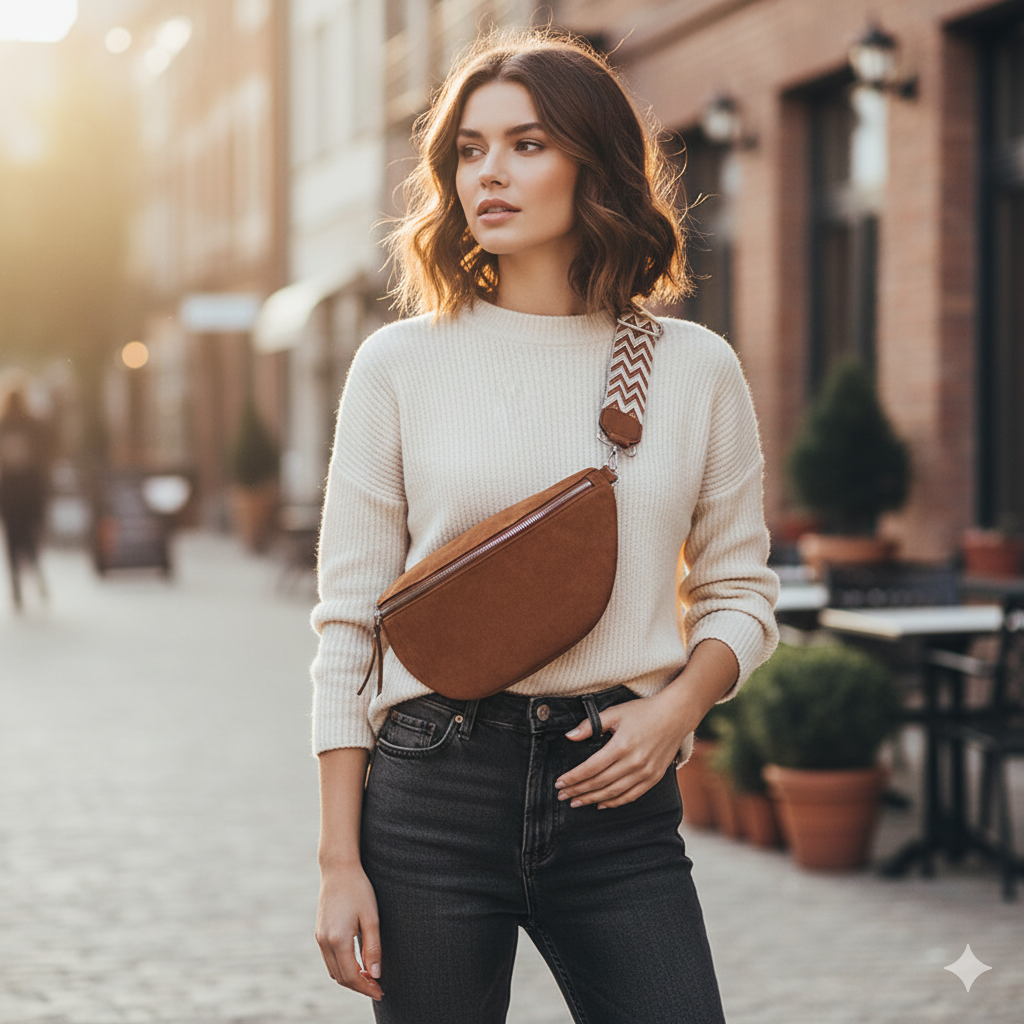 WW | Women's Fanny Pack Black Belt Bag