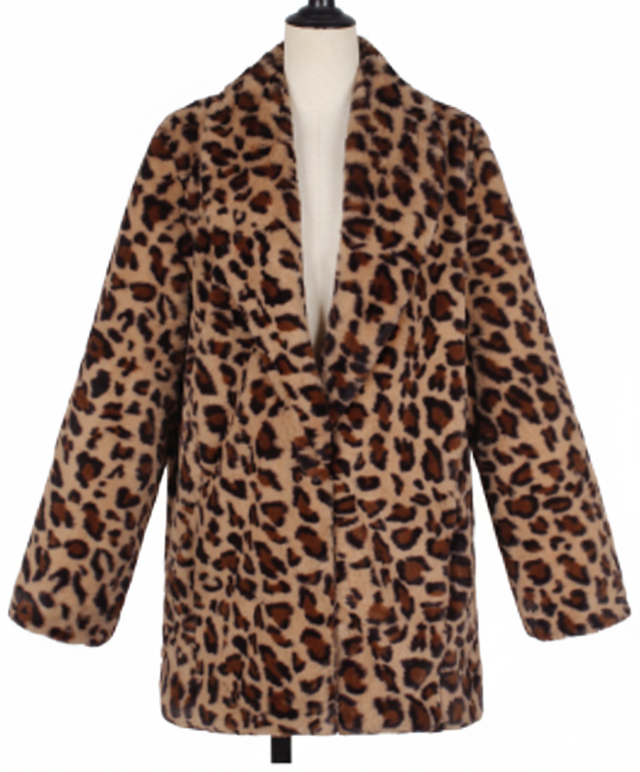 WW | Plüsch Leopardenmuster Winterfelljacke