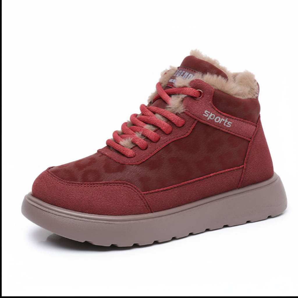 Damen Winterliche Sneakers mit isolierendem Innenfutter und rutschfester Sohle WW
