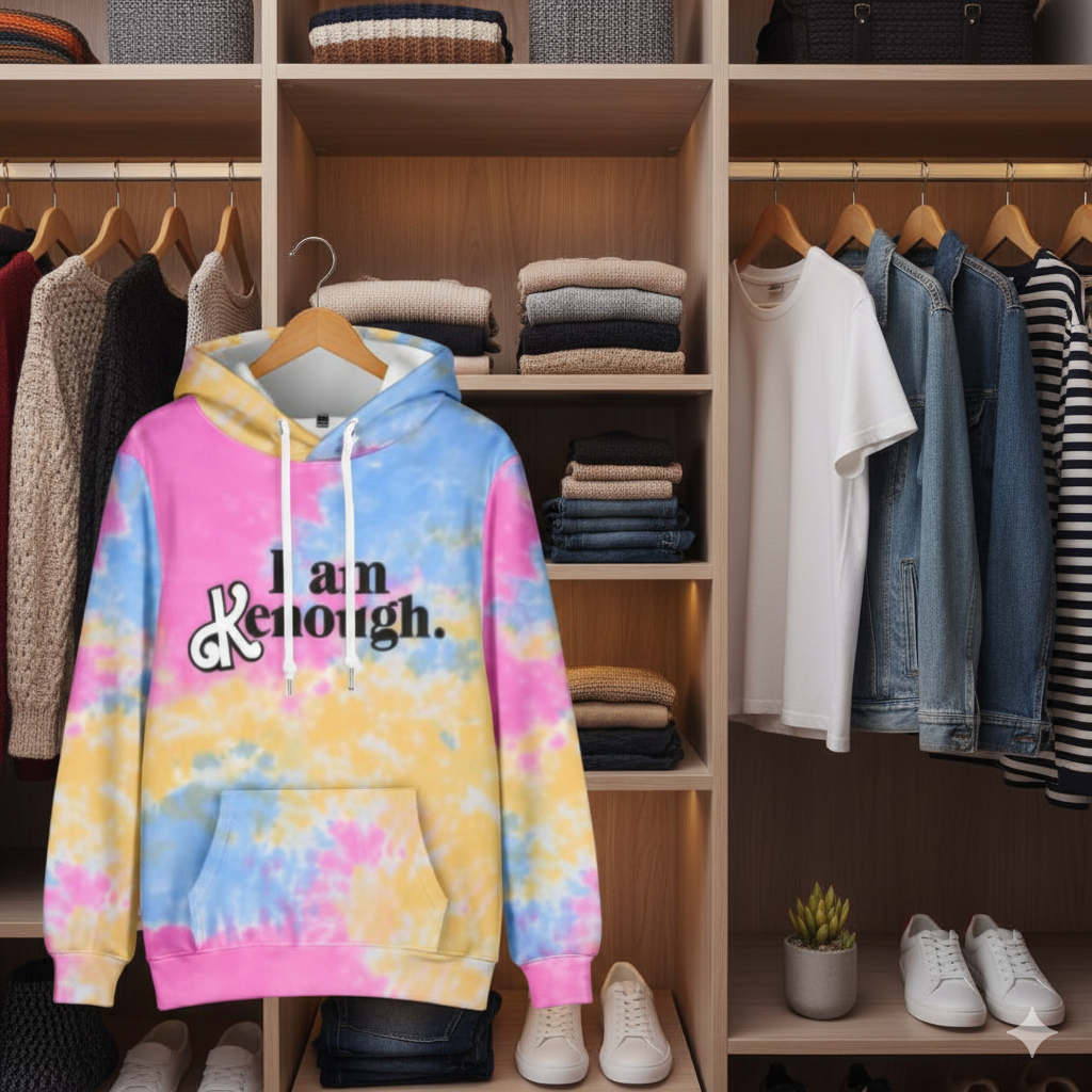 Women's Tie-Dye Jacket with Modern Gradient WW