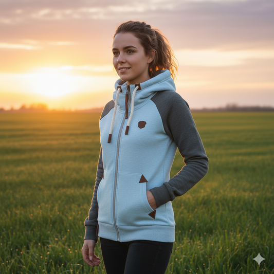 WW | Lässiges Sweatshirt mit Halbem Reißverschluss