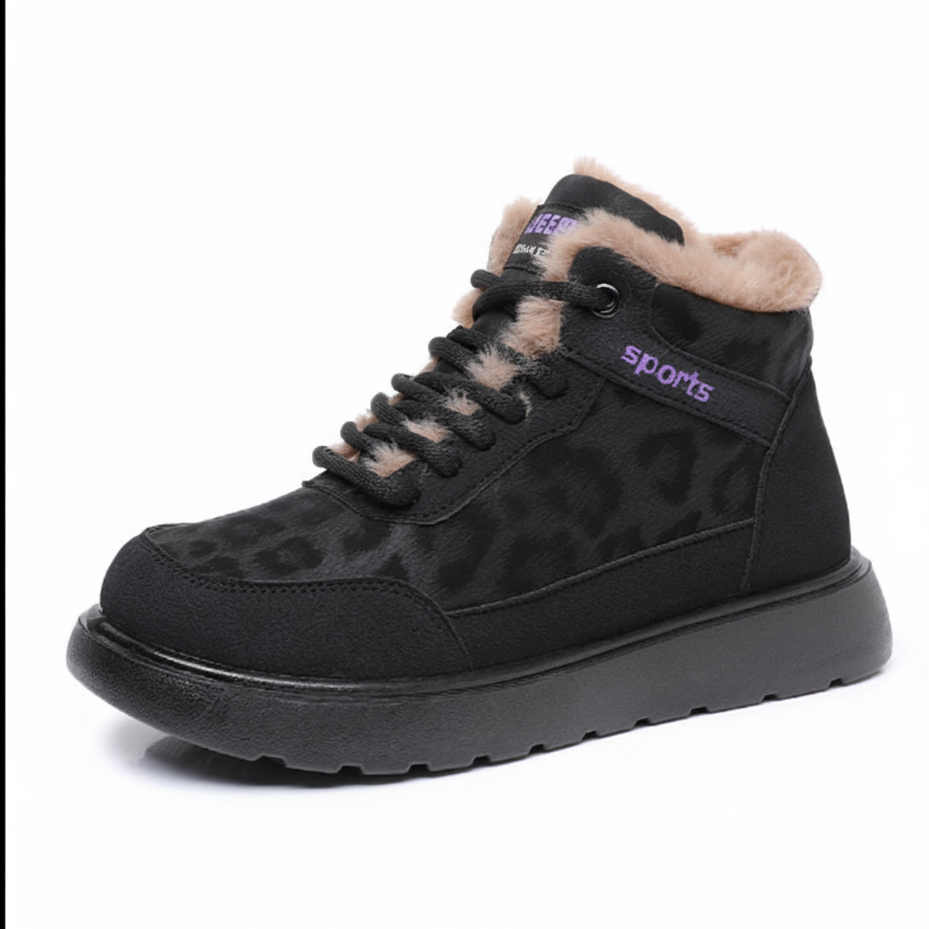 Damen Winterliche Sneakers mit isolierendem Innenfutter und rutschfester Sohle WW