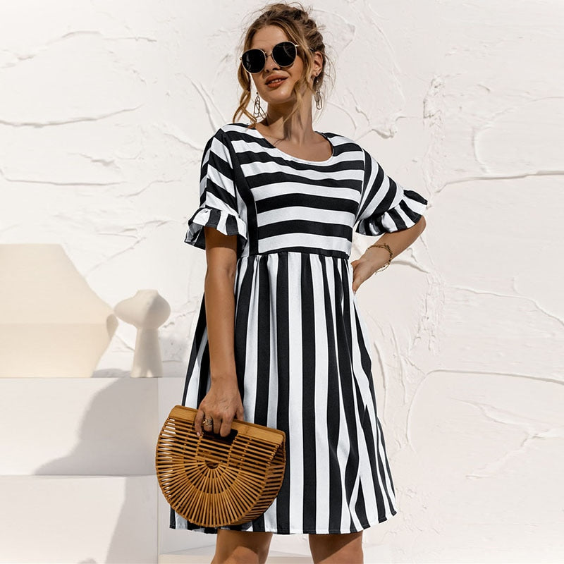 WW | Gestreiftes Kleid für Damen
