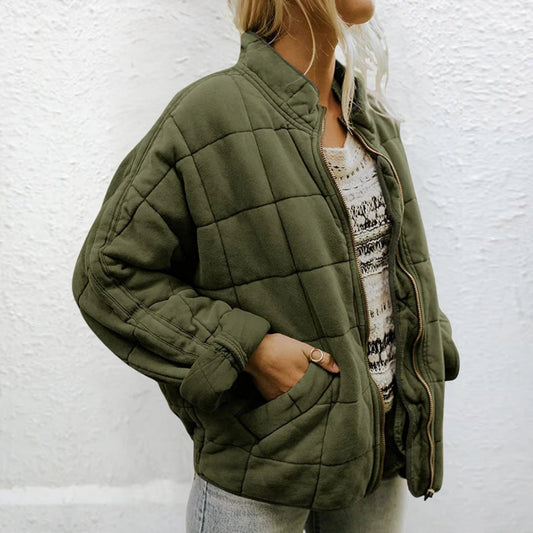 WW | Jacke Gepolstert Herbst Übergröße Jacke Damenjacke