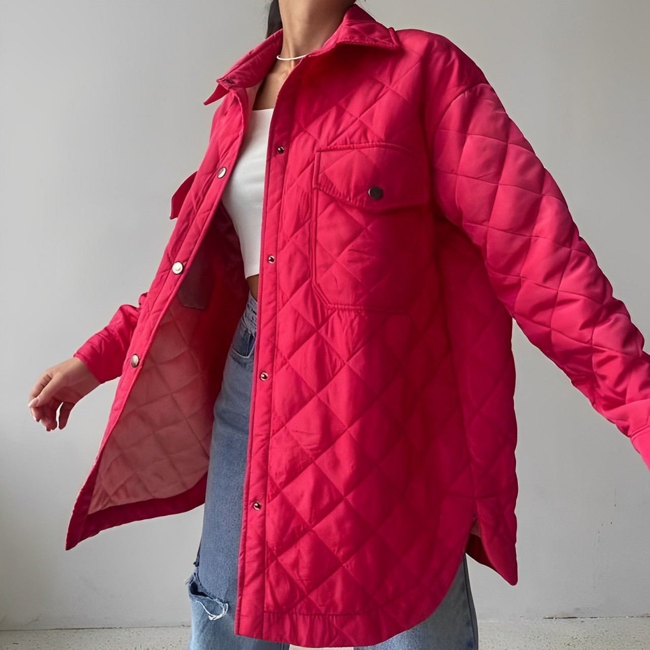 WW | Jacke Gürtel Leichtgewichtig Jacke Winterjacke für Damen