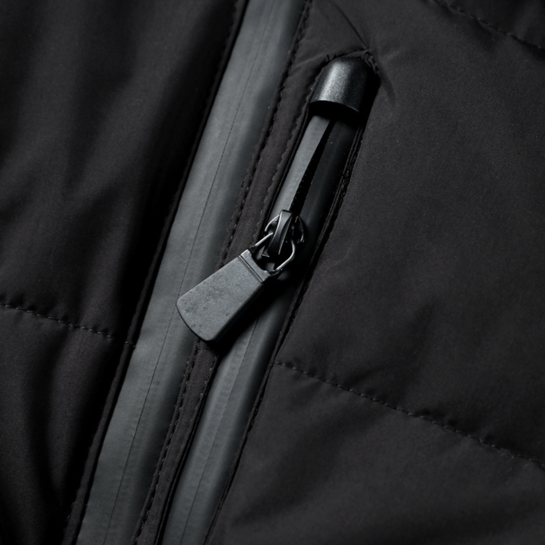 WW | Damen Wattierte Pufferjacke mit Gürtel und Wasserabweisender Kapuze