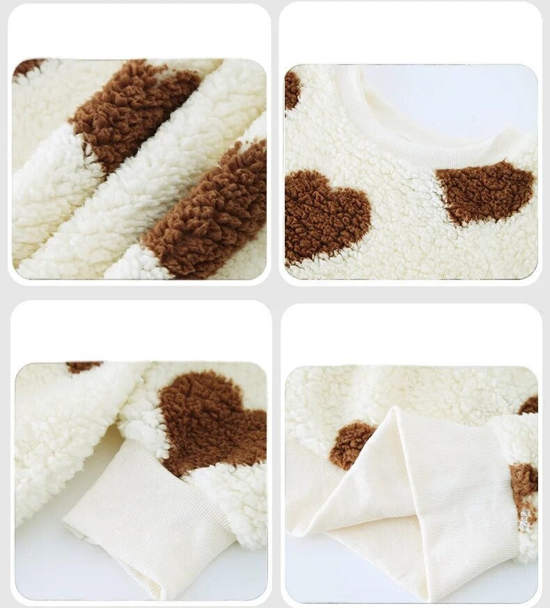WW | Casual Women's Winter Sweater with Hearts