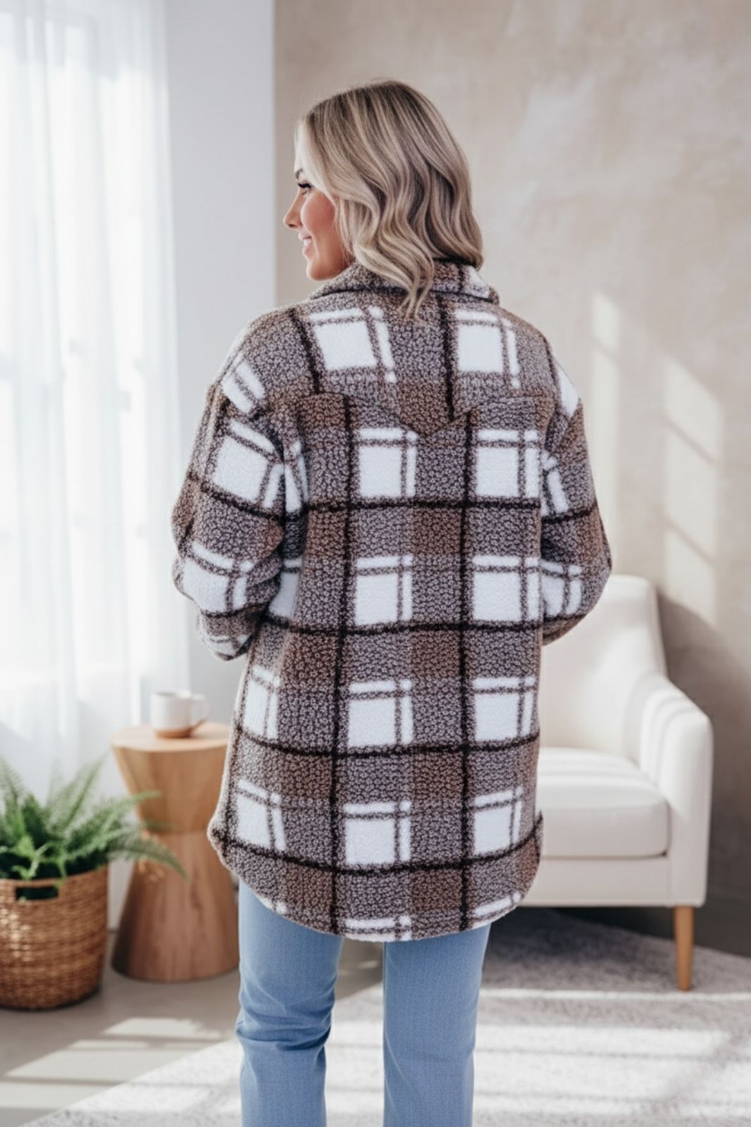 WW | Eleganter, warmer und bequemer Damen-Pullovermantel aus Fleece