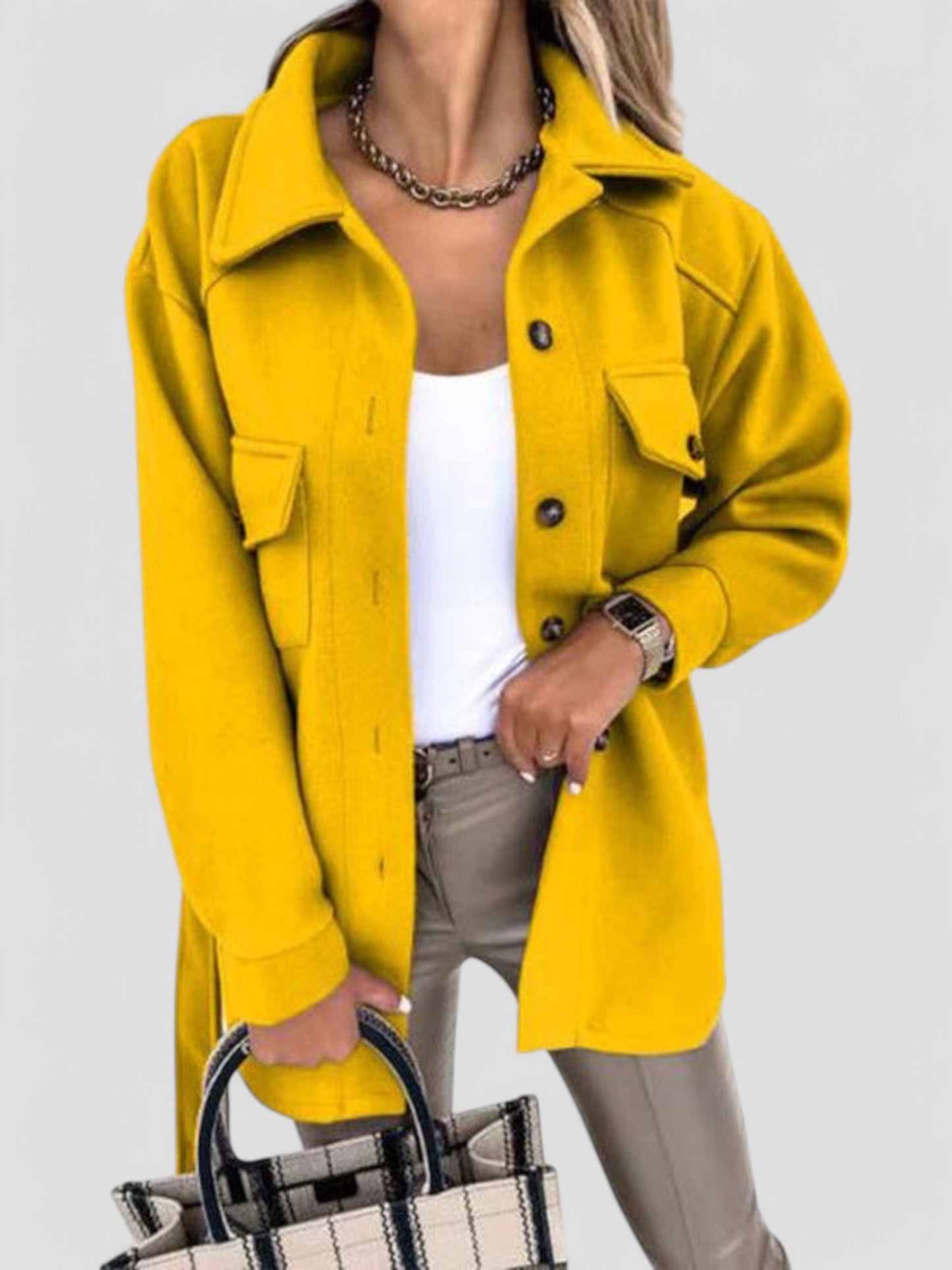 WW | Fashionable Oversized Shirt Jacket Comfort and Style Perfect for Transitional Weather