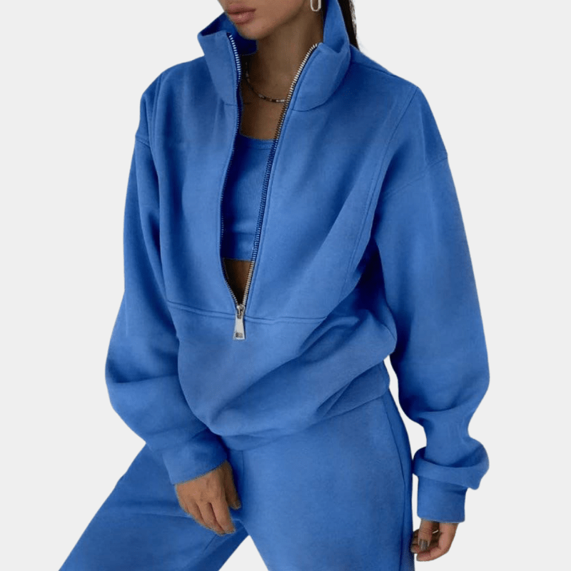 WW | Sportbekleidungset mit Reißverschluss Modernen Komfort Lässiger trendiger Look