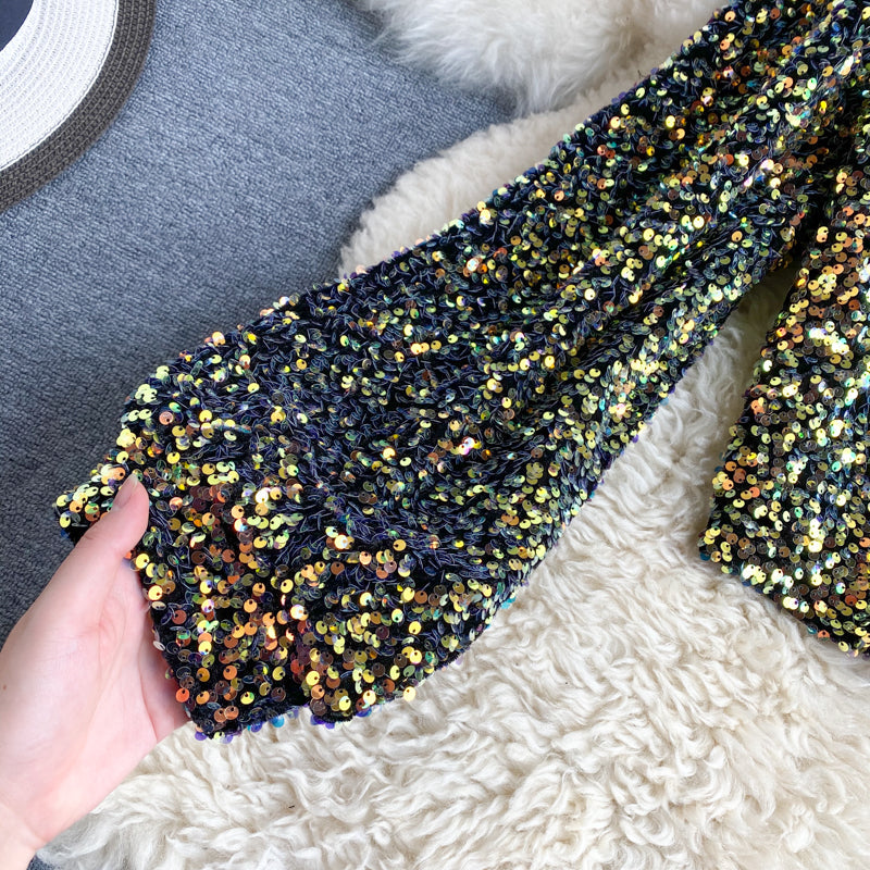 WW | Glittery One-Shoulder Top