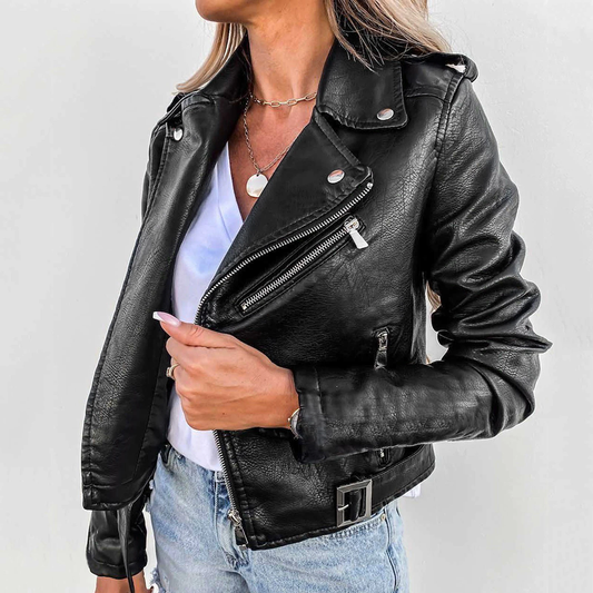 WW | Bikerjacke mit Revers Herbst