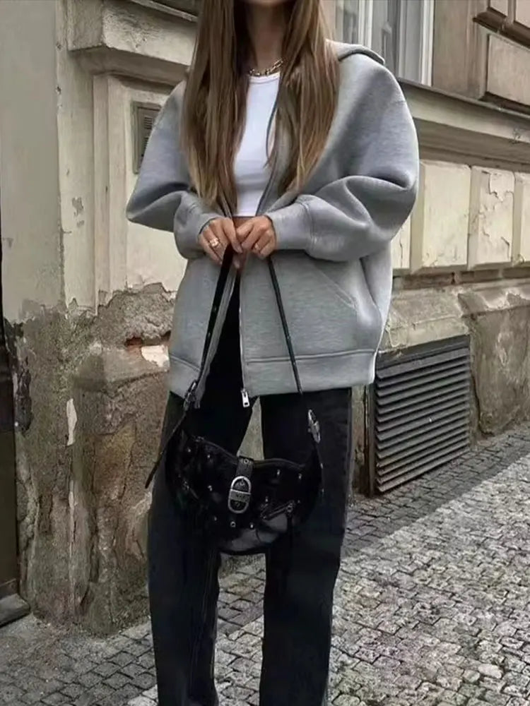 WW | Women's Grey Hooded Jacket