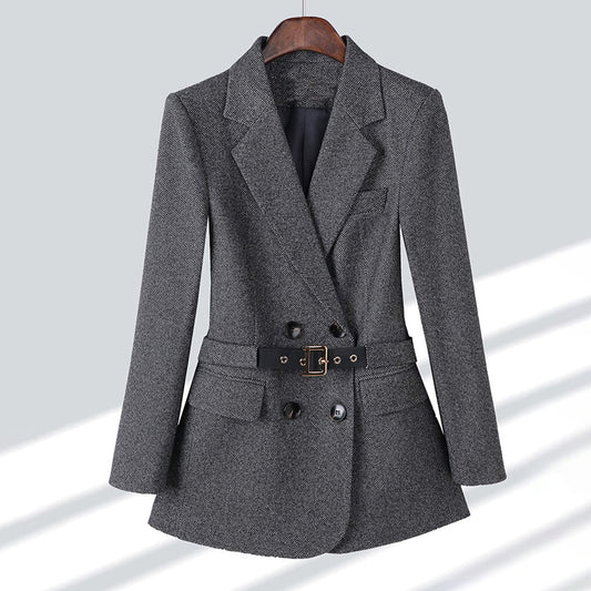 WW | Eleganter Blazer für Damen mit Gürtel, schick und bequem