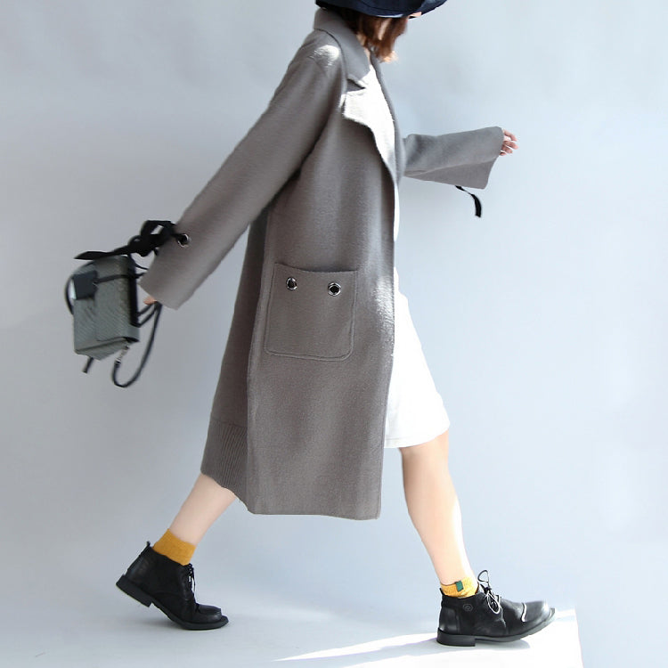 WW | Woll-Trenchcoat Übergrößen Windbreaker-Jacken