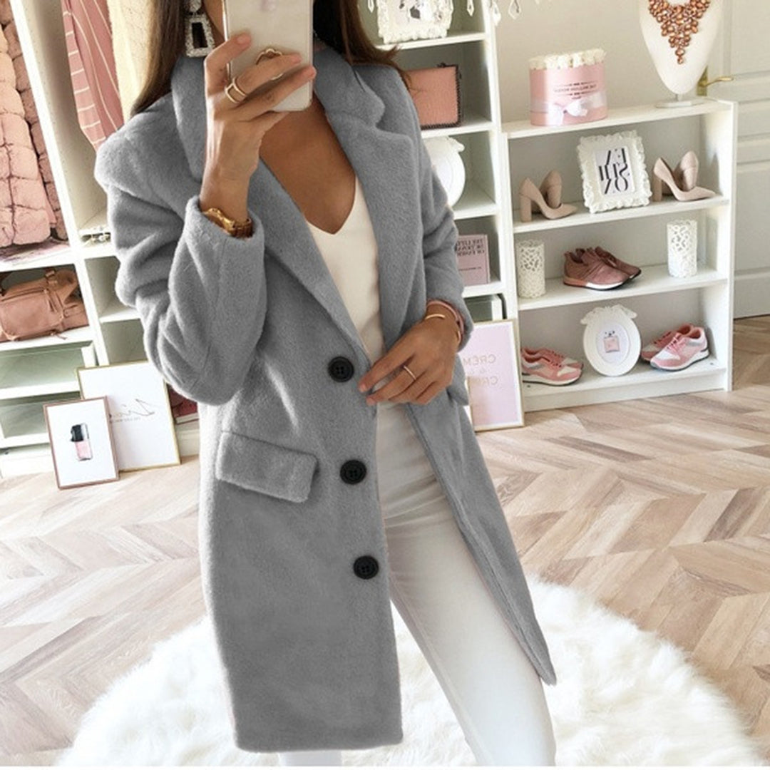 WW | Stylish, Soft Winter Coat with Buttons