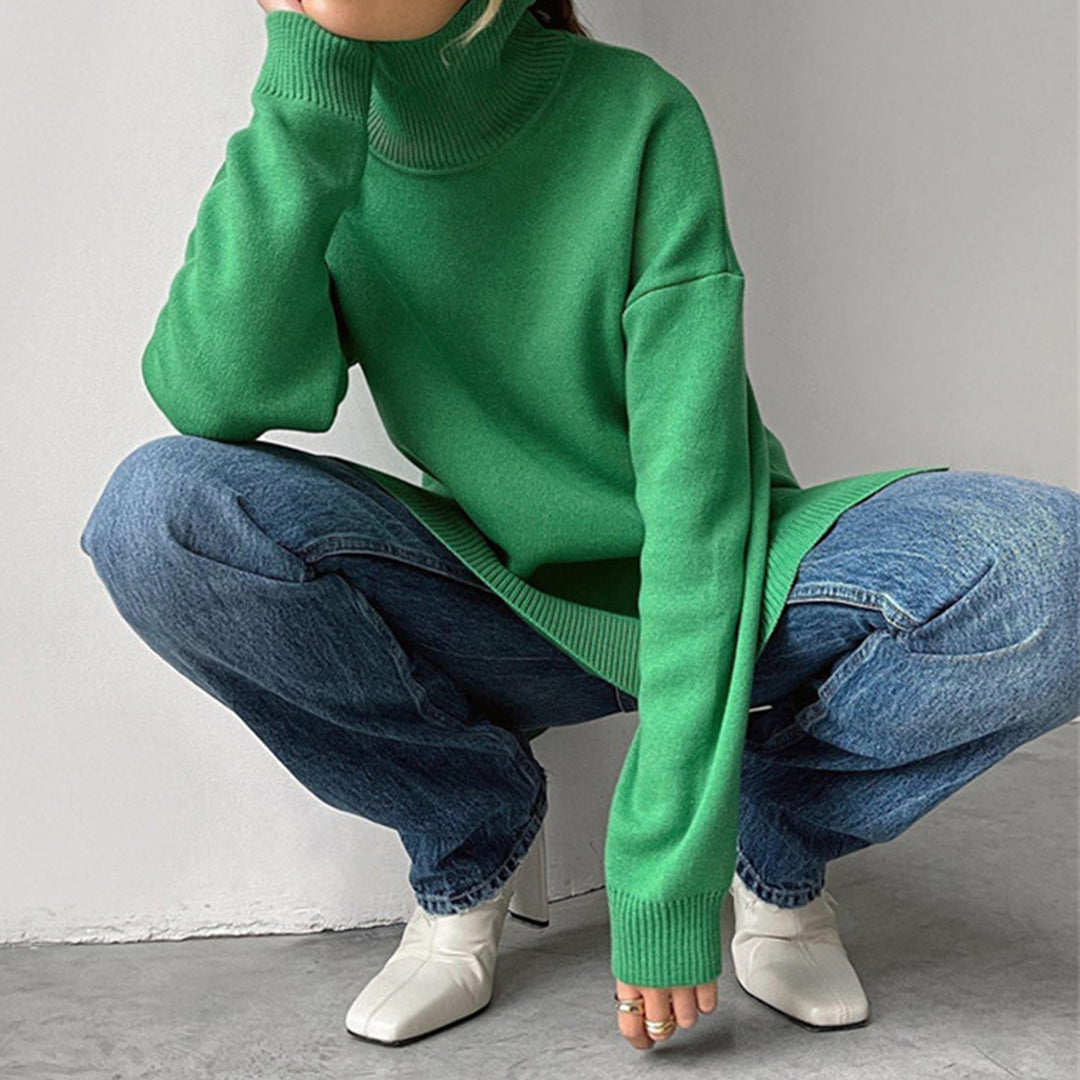 WW | Modischer Pullover mit Seitenschlitzen