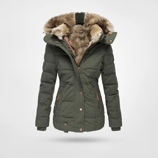 WW - Warm, fashionable winter jacket with lining and hood