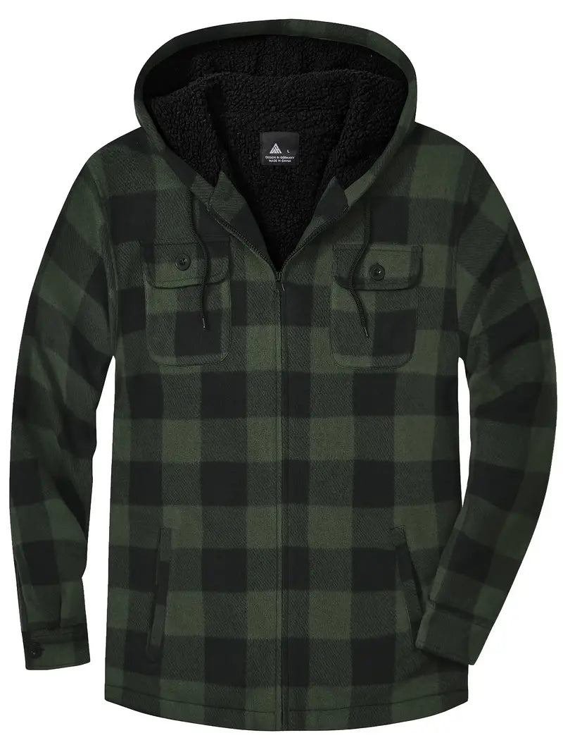 WW | Trendy Kapuzenmantel mit Sherpa-Futter Warme Jacke