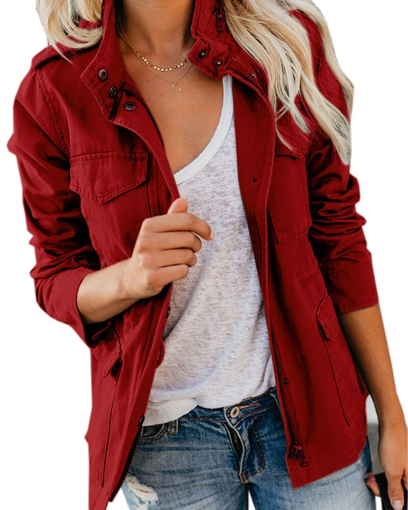 WW | Casual transitional jacket with pockets