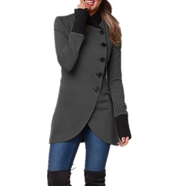 WW | Women's Mid-Season Jacket with Asymmetrical Closure