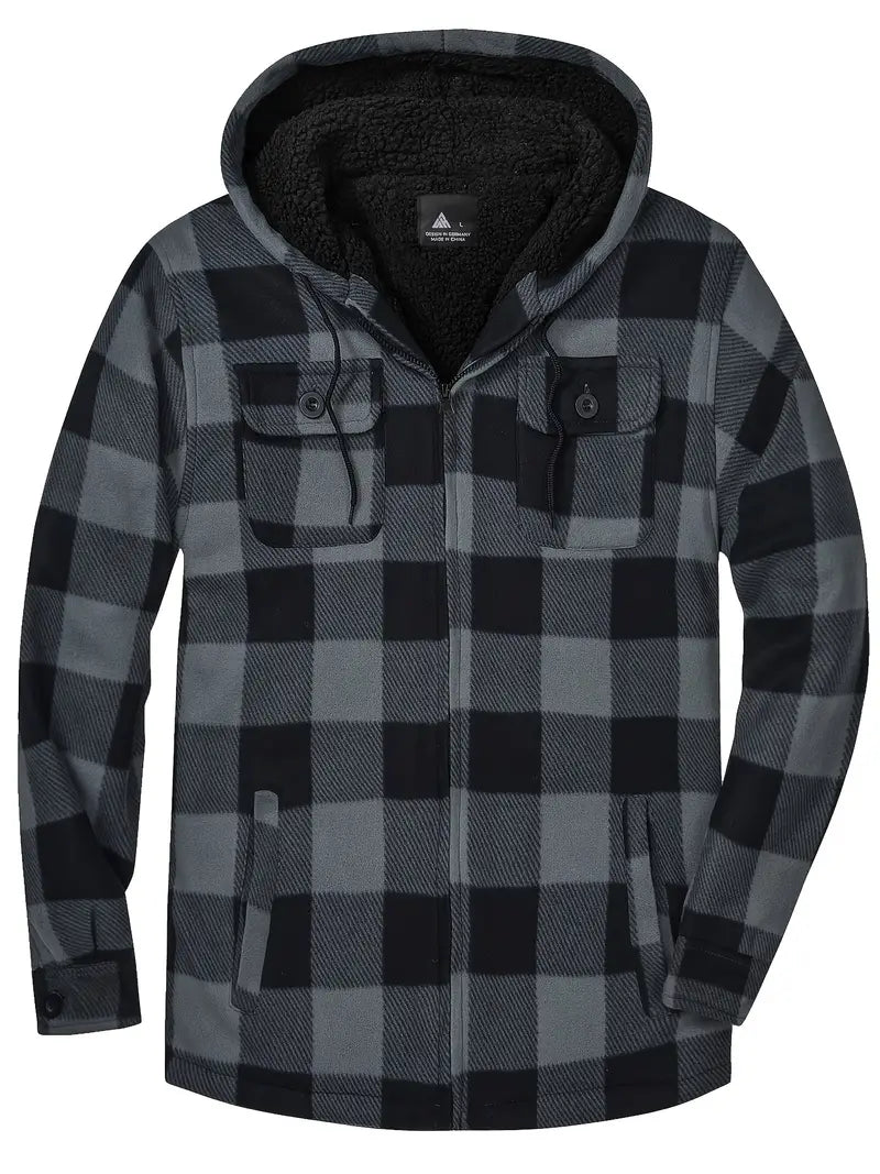 WW | Trendy Kapuzenmantel mit Sherpa-Futter Warme Jacke