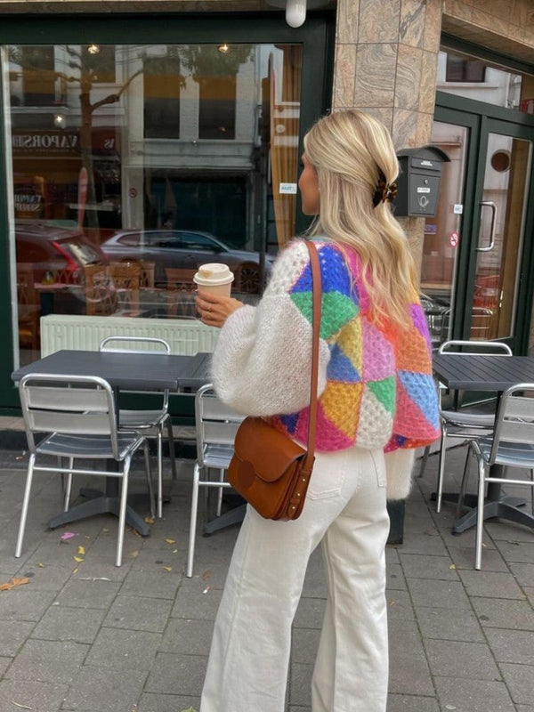 WW | Top Gekürzt Offene Front Strickjacke Damenbekleidung