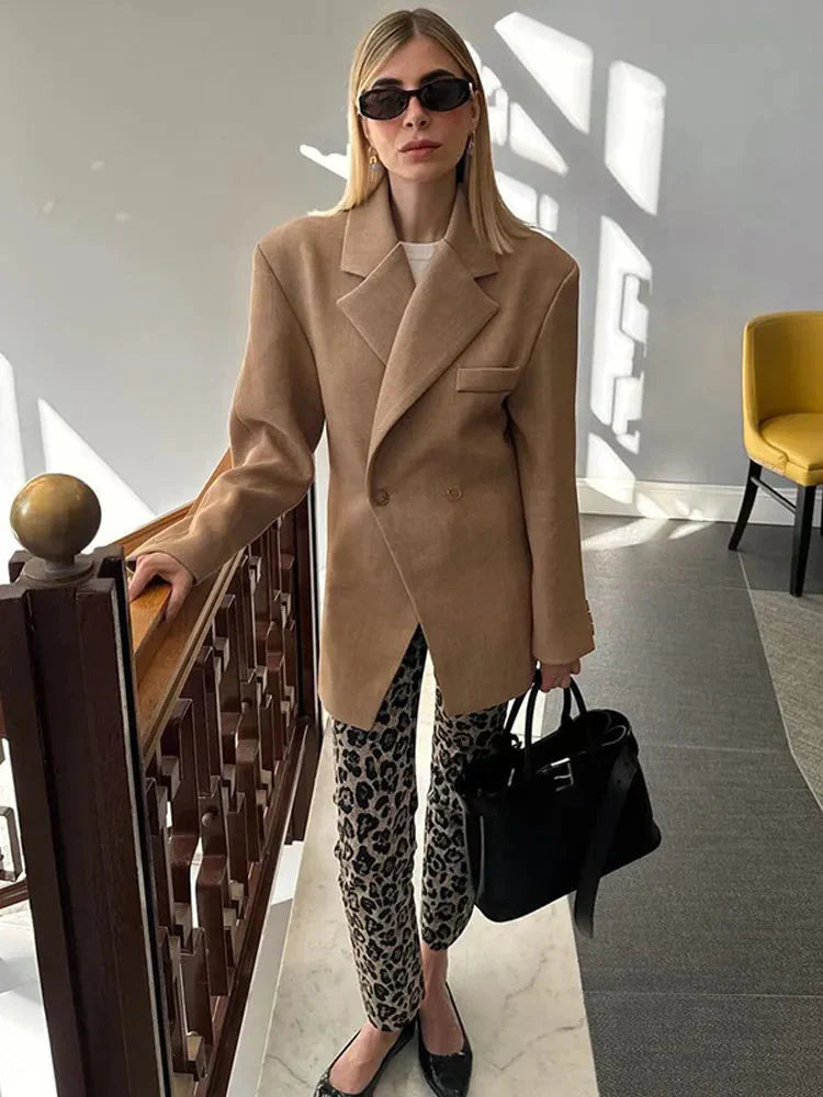 WW | Blazer Doppelreiher Braun Blazerjacke Blazer für Damen