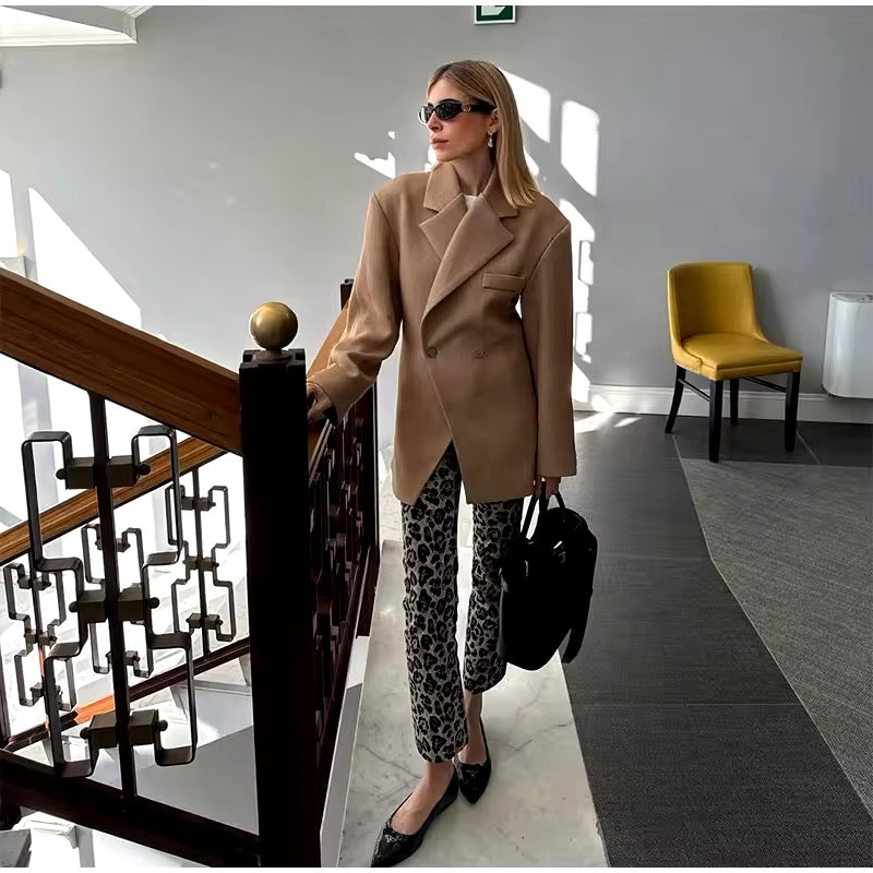 WW | Blazer Doppelreiher Braun Blazerjacke Blazer für Damen