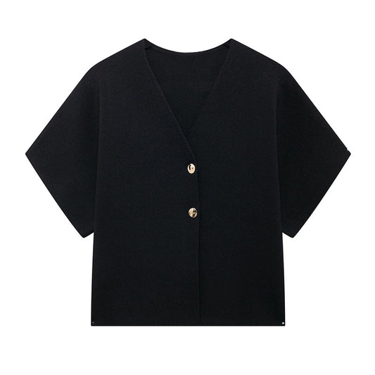 WW | Lässiges Einfarbiges Strickoberteil für Frauen