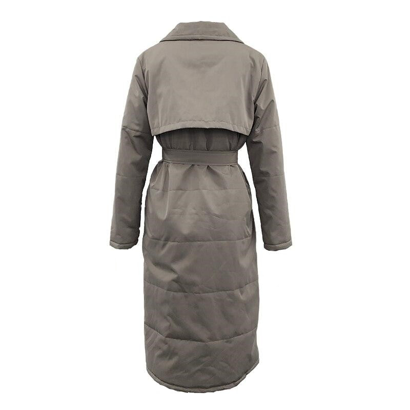 WW | Long Quilted Coat for Women