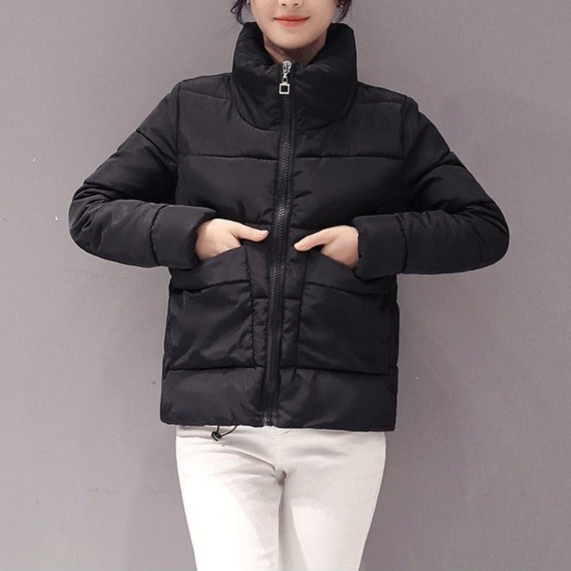 WW | Lined Women's Winter Jacket with Stand-Up Collar
