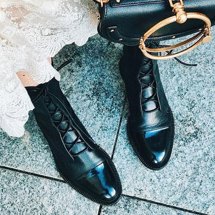 W&W | Vintage-Stiefeletten mit Absatz für Damen