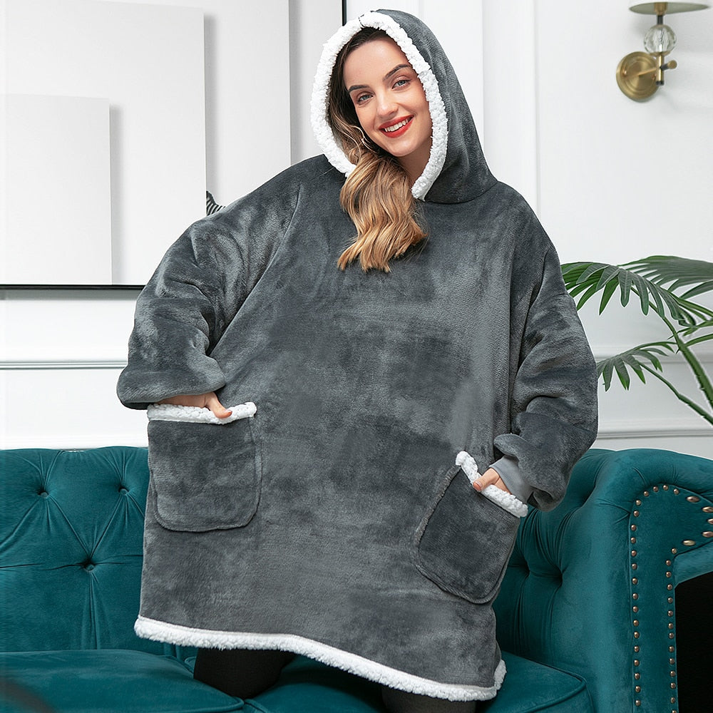 WW | Delicious combination of soft hoodie and cozy blanket in one!