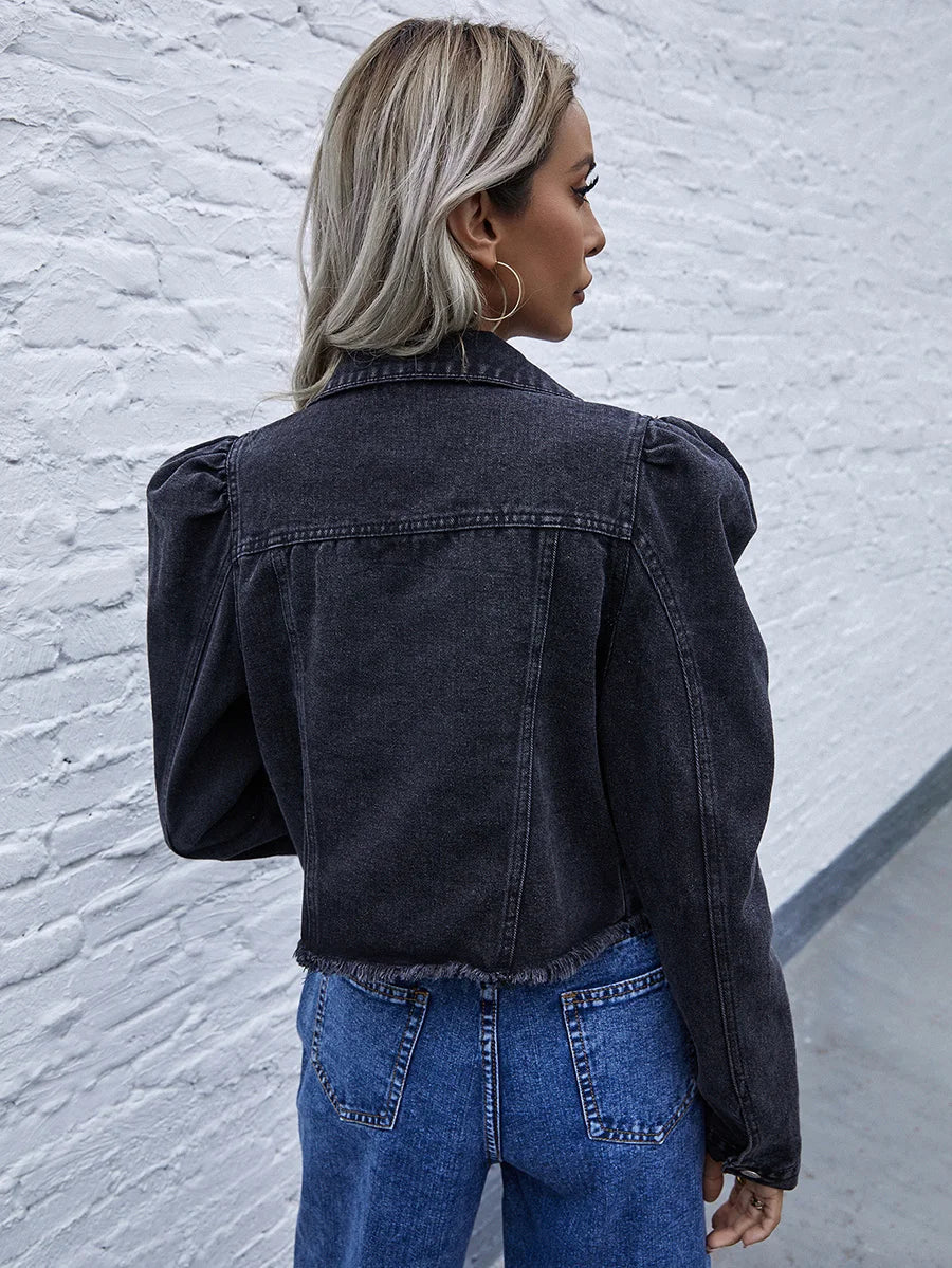 WW | Women's Jacket with Puff Sleeves and Modern Look