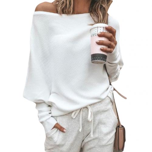 WW Sweater | Trendy soft off-the-shoulder sweater