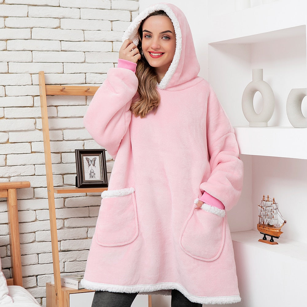 WW | Delicious combination of soft hoodie and cozy blanket in one!