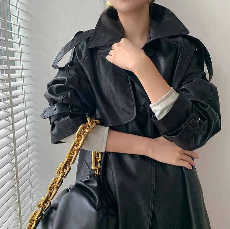 WW | Damenjacke - Zeitloser Lederlook mit eleganten Details