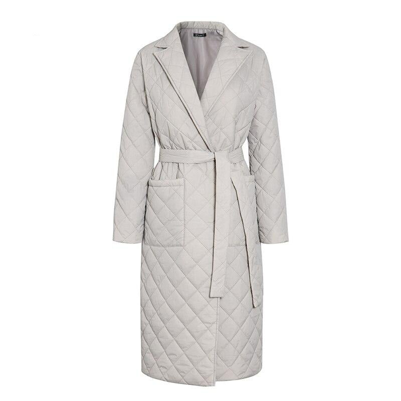 WW | Long Quilted Coat for Women