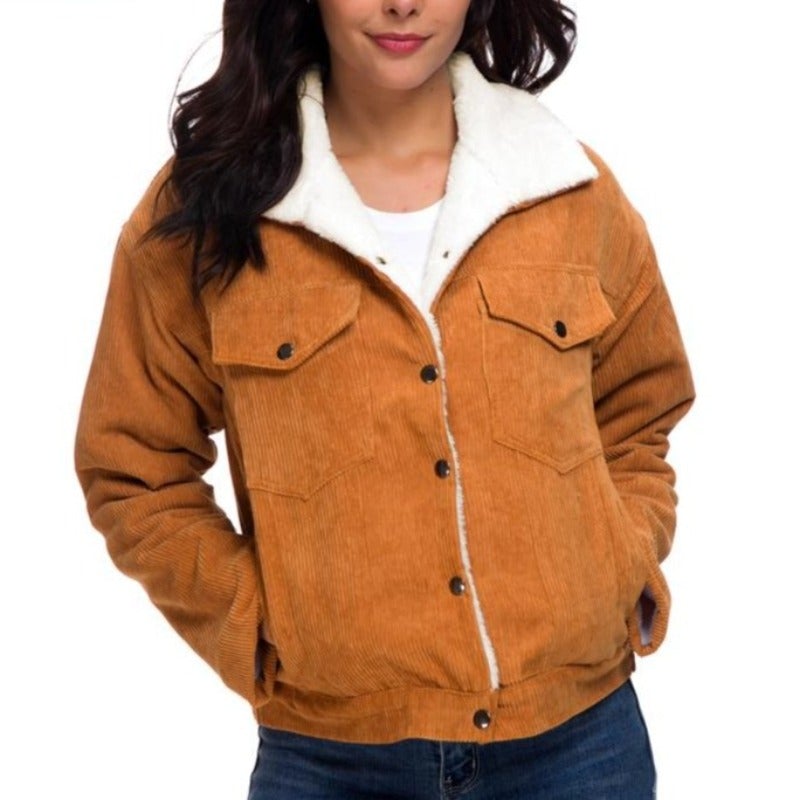 WW | Damen Winterjacke mit Lammfell