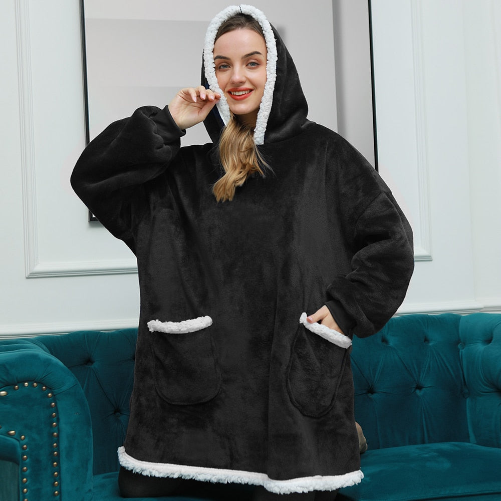 WW | Delicious combination of soft hoodie and cozy blanket in one!