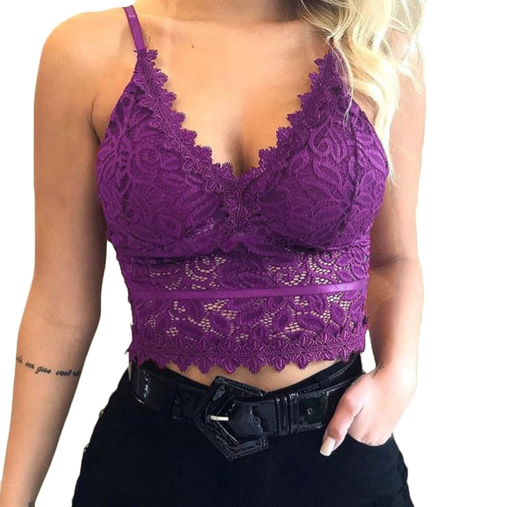 WW | Seductive Lace Bralette Crop Top