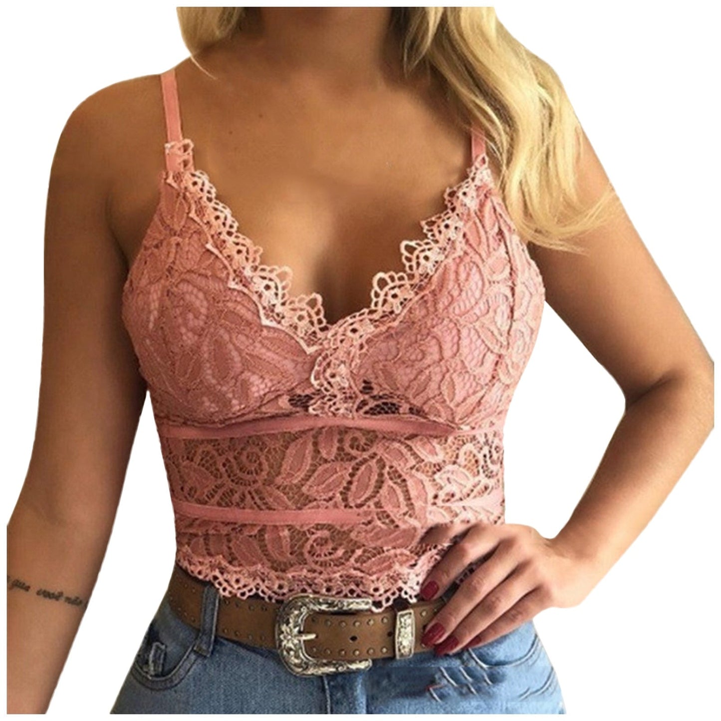 WW | Seductive Lace Bralette Crop Top