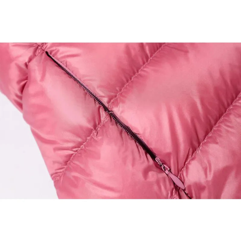 WW | Schwarze Daunenjacke für Frauen, warm und elegant für den Winter