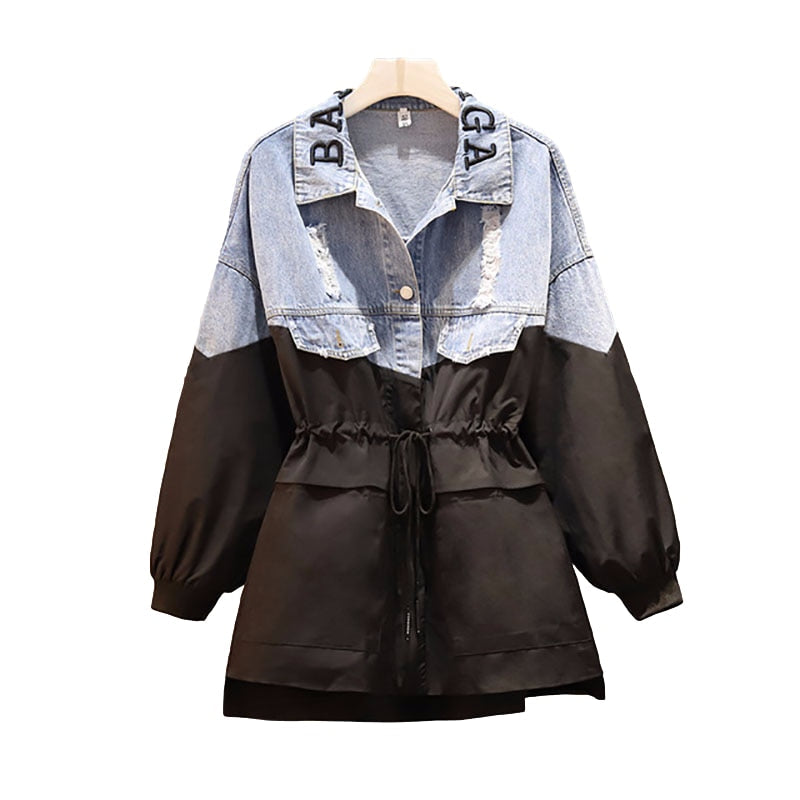 WW | Women's denim jacket made from combined materials