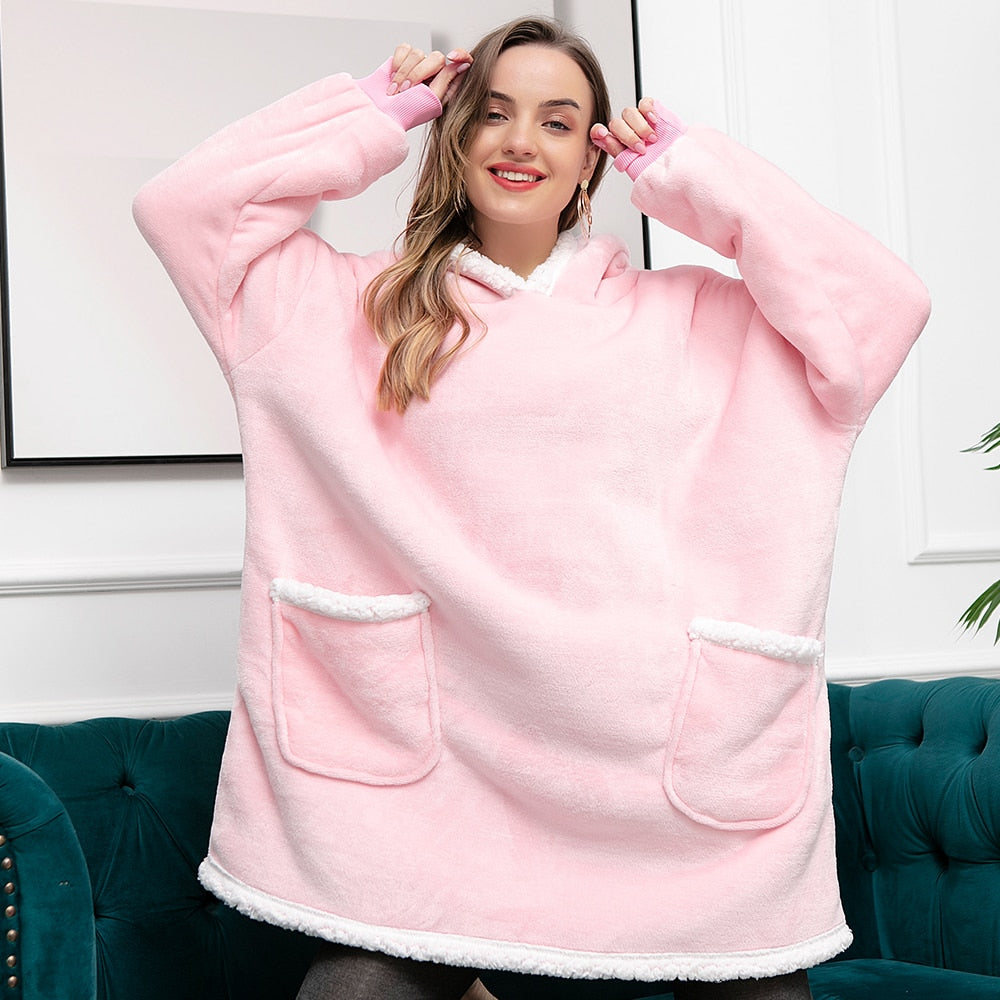 WW | Delicious combination of soft hoodie and cozy blanket in one!