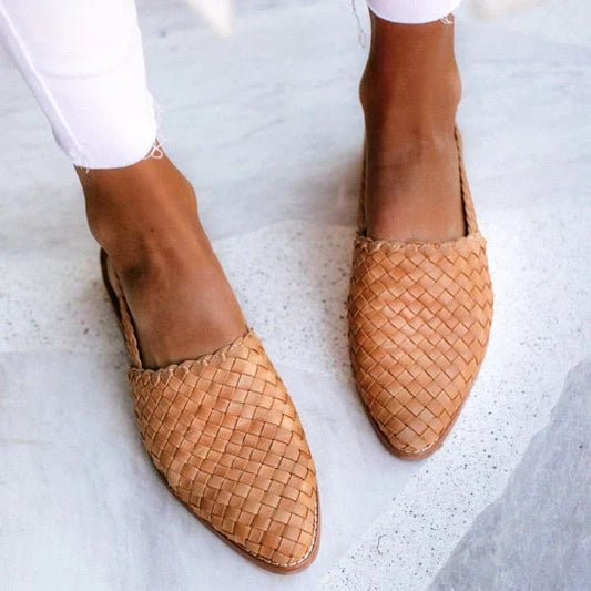 WW | Geflochtene Damen Sneakers - Bequeme und stilvolle flache Schuhe