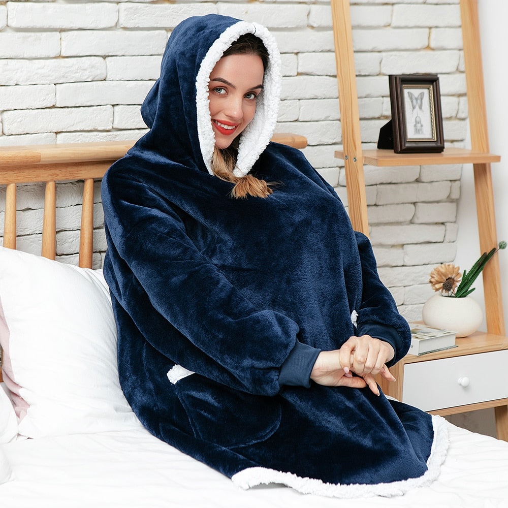 WW | Delicious combination of soft hoodie and cozy blanket in one!