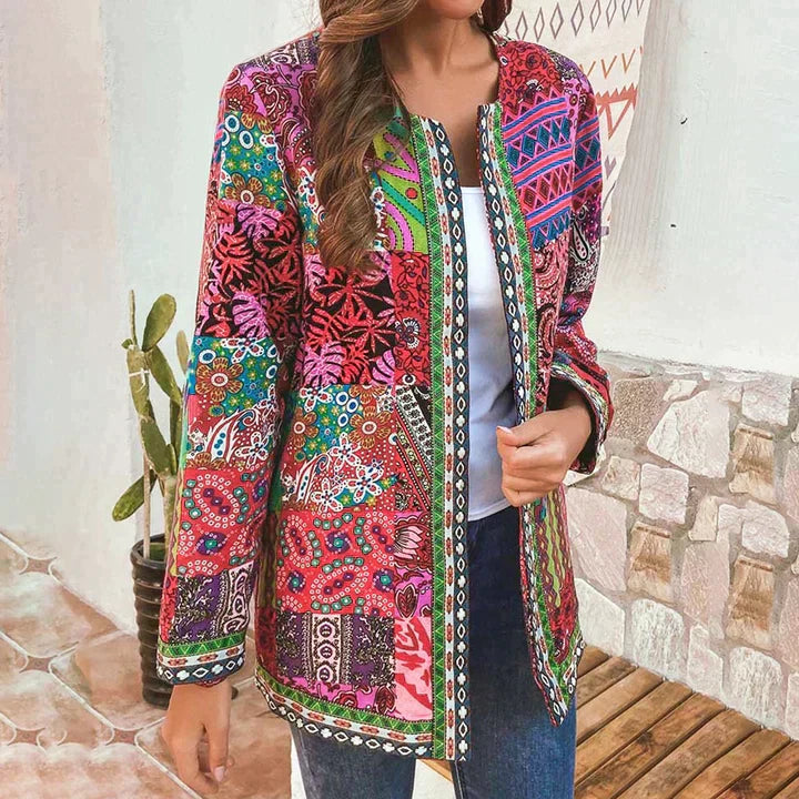 WW | Women's Floral Print Lightweight Jacket (Plus Sizes Available)