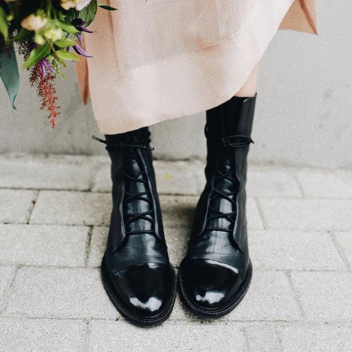 W&W | Vintage-Stiefeletten mit Absatz für Damen